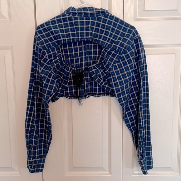 Crop flannel detail back - Picture 2 of 3